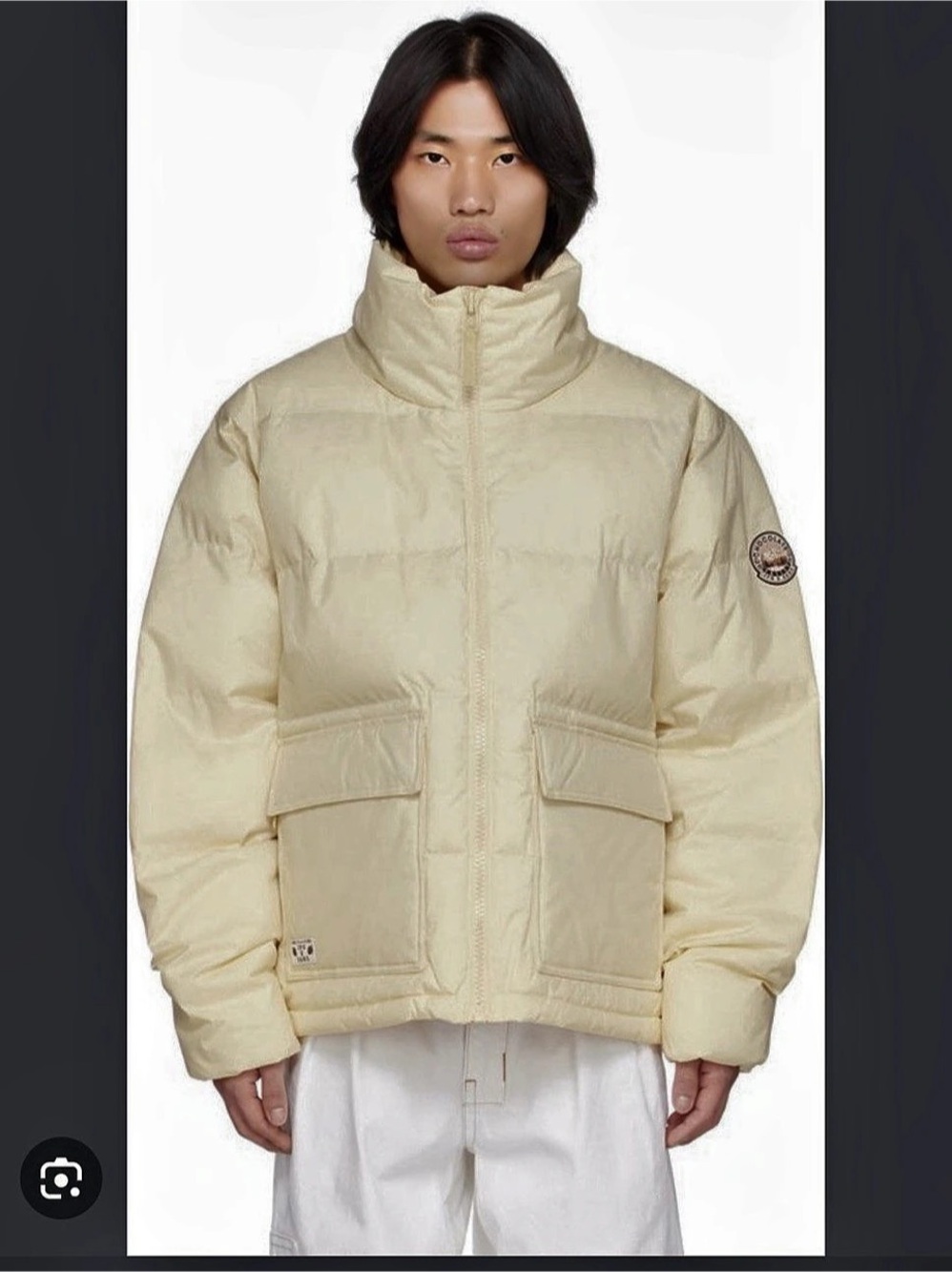 Men's Yellow Puffer Jacket Like New